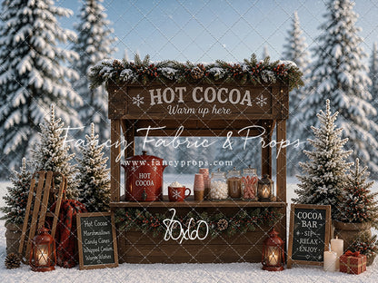 Frosted Forest Cocoa Cart - With Sweep Option