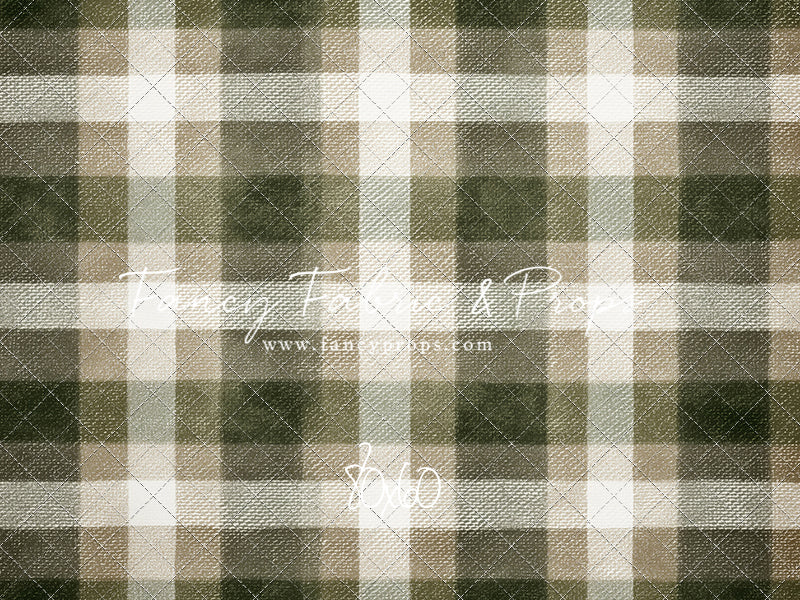 Frosted Pine Plaid - With Sweep Option