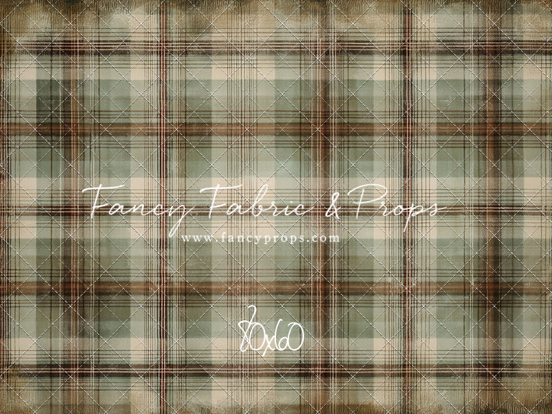 Frosted Plaid Spruce - With Sweep Option