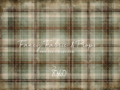 Frosted Plaid Spruce - With Sweep Option