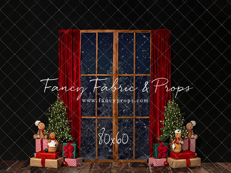 Gingerbread Mantle Window