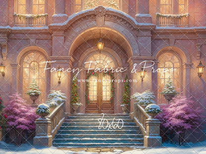 Glistening Snowy Entry - With Sweep Option