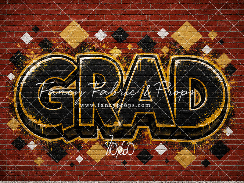 Gold & Black Grad - With Sweep Option