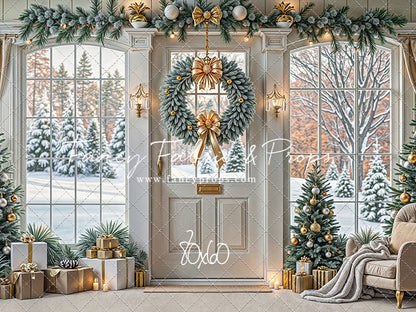 Golden Noel Entryway - with Sweep Option