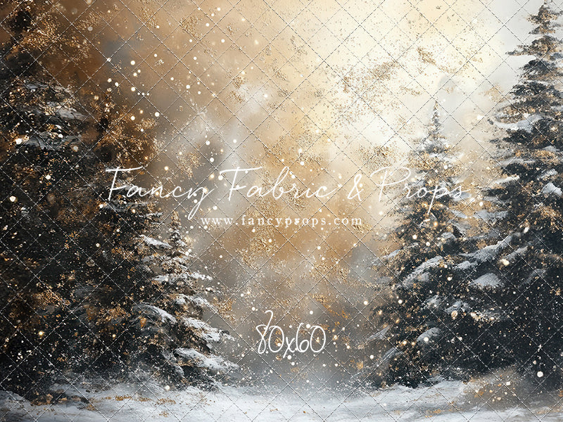 Golden Snowy Wonderland - With Sweep Option