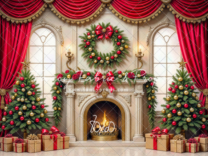 Grand Christmas Hearth - with Sweep Option