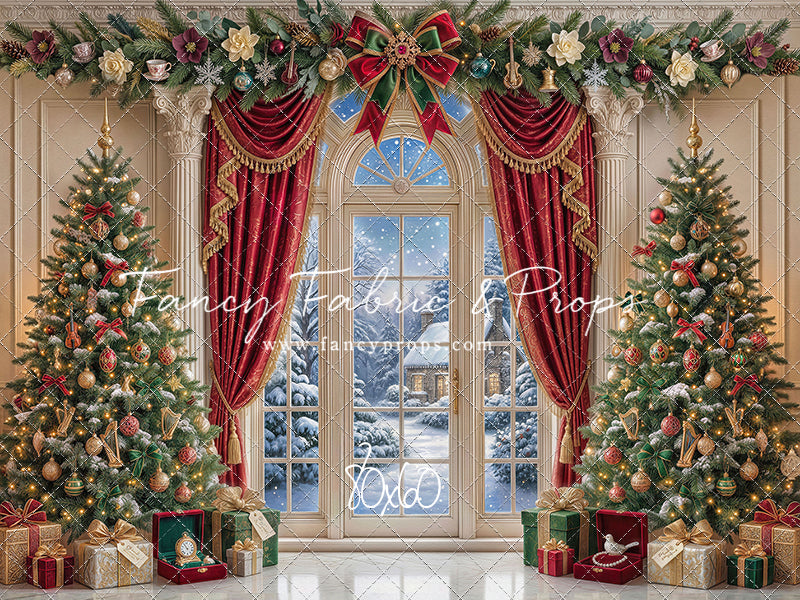 Holiday Window Elegance - with Sweep Option