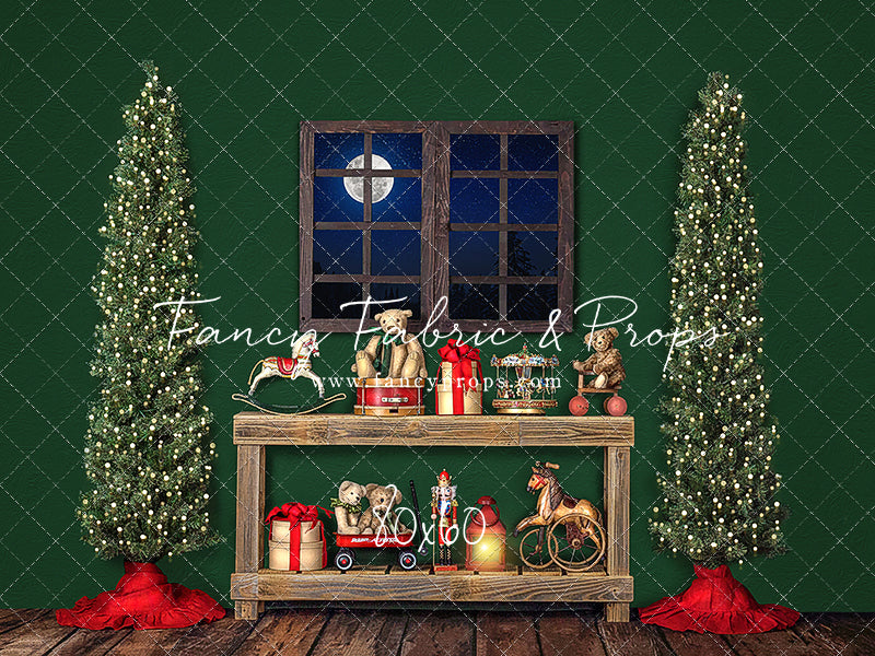 Holly Jolly Workshop Window