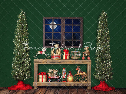 Holly Jolly Workshop Window