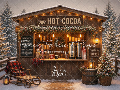 Hot Cocoa Holiday Hut - With Sweep Option