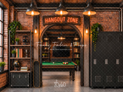 Industrial Loft Hangout Zone - With Sweep Option