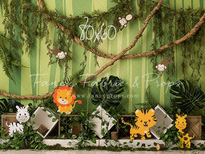 RTS Jungle Babies - 77x60" Fleece - Crease/Folds/Slightly Short 80x60 - 60% Off