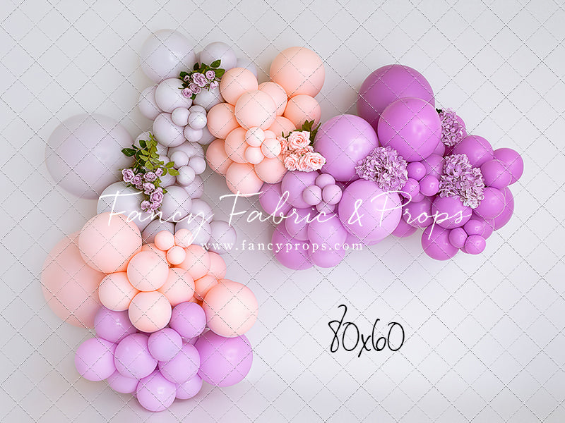 Pretty Magenta Magic Balloon Arch