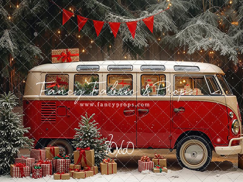 Merry Little Bus Stop - with Sweep Option