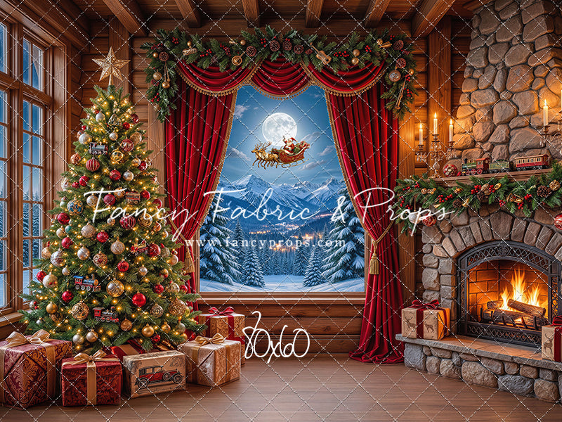 Mountain Sleigh View - with Sweep Option