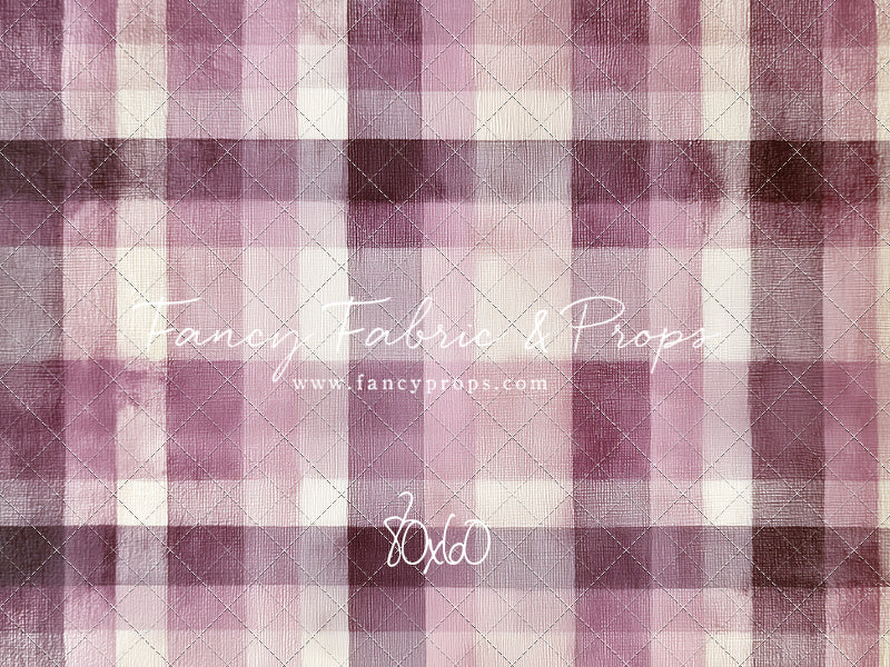 Mulberry Plaid - With Sweep Option