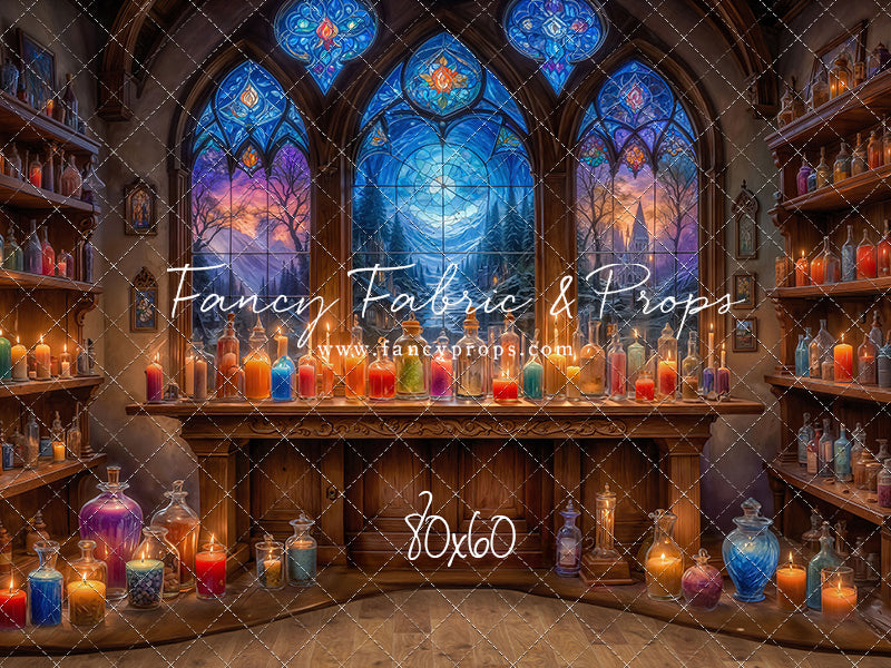 Mystic Potion Emporium - Wood Floor - With Sweep Option