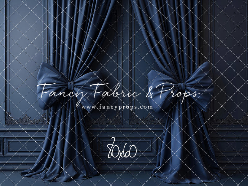Navy Luxe Bows - With Sweep Option