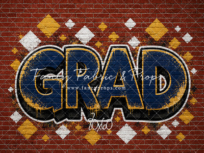 Navy & Gold Grad - With Sweep Option