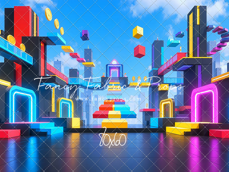 Neon Obby City - With Sweep Option