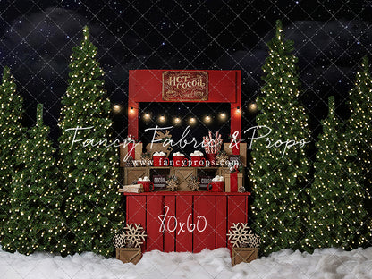 Nighttime Cocoa Stand - with Lights