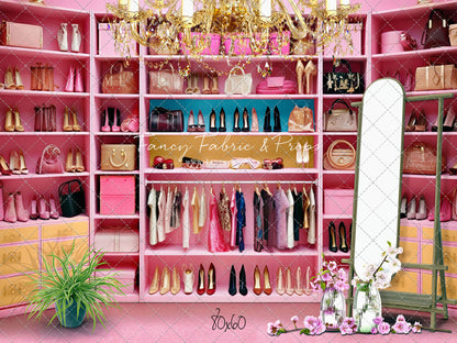 Nikki's Closet - Pink Carpet Option - With Sweep Option