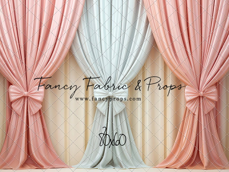 Pastel Bow Swag - With Sweep Option