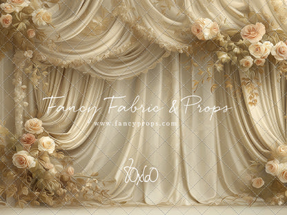 Petals & Silk In Ivory - With Sweep Option