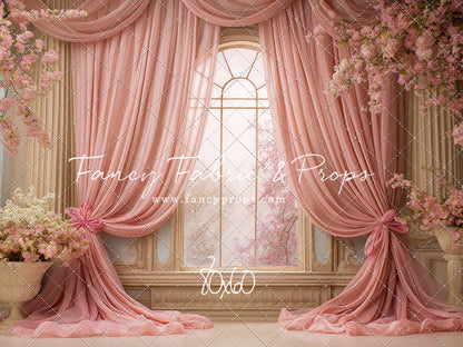 Pink Blossom Parlor - With Sweep Option