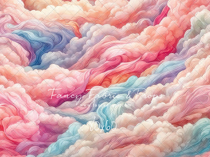 Pink Rainbow Cascading Clouds