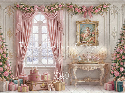 Pink Velvet Christmas - with Sweep Option