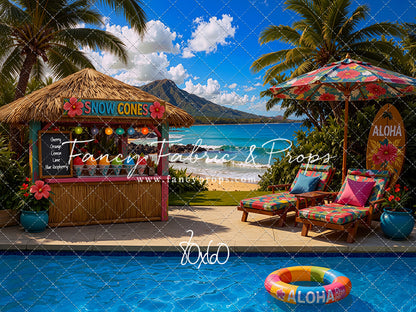 Poolside Snowcones - With Sweep Option