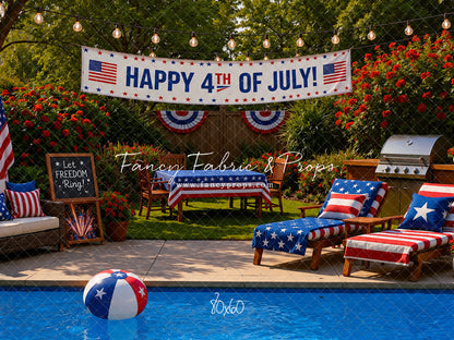 Red, White & Poolside Nights - With Sweep Option