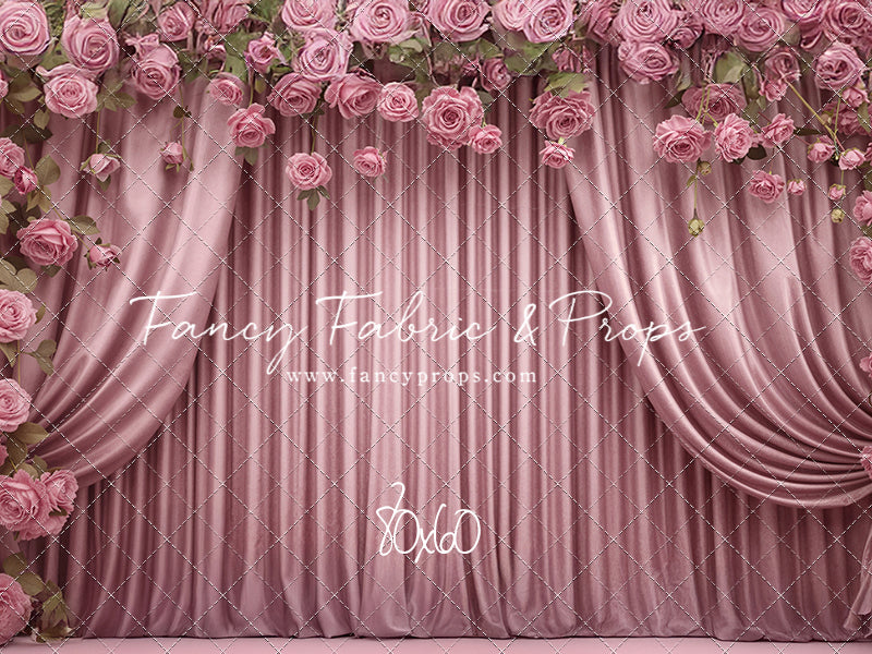 Rose Petal Curtain - With Sweep Option