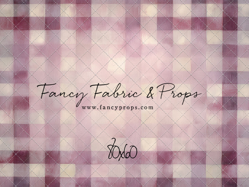 Rose Quartz Plaid - With Sweep Option