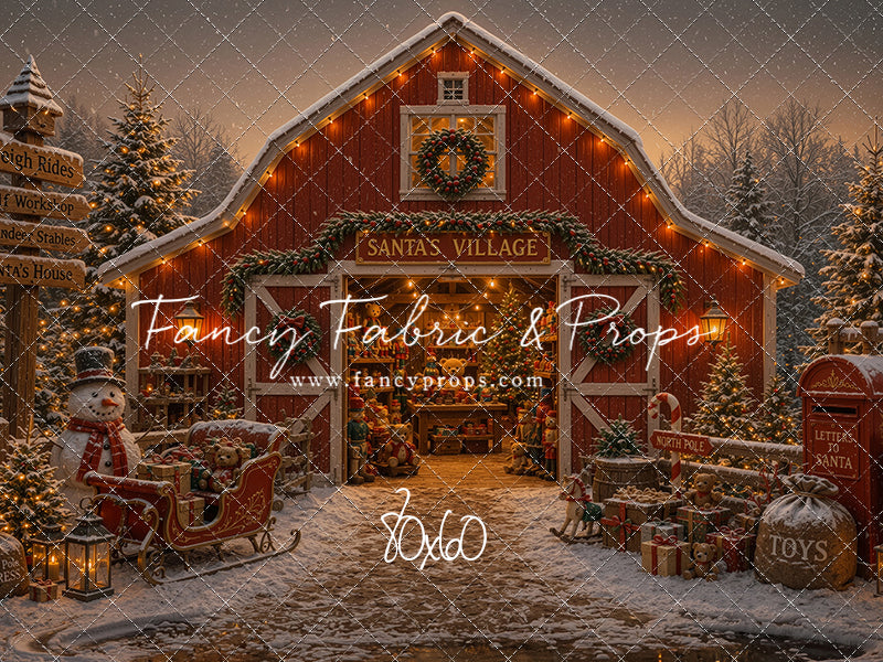 Santa's Village Barn - with Sweep Option