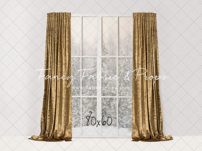 Simple Christmas Mantle Window