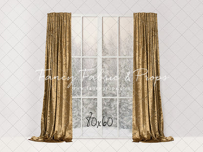 Simple Christmas Mantle Window