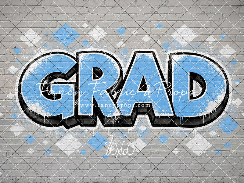 Sky & White Grad - With Sweep Option