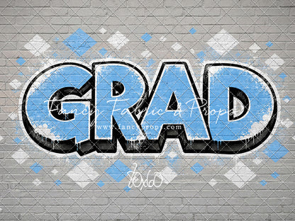 Sky & White Grad - With Sweep Option