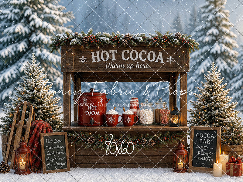 Snowflake Cocoa Station - With Sweep Option