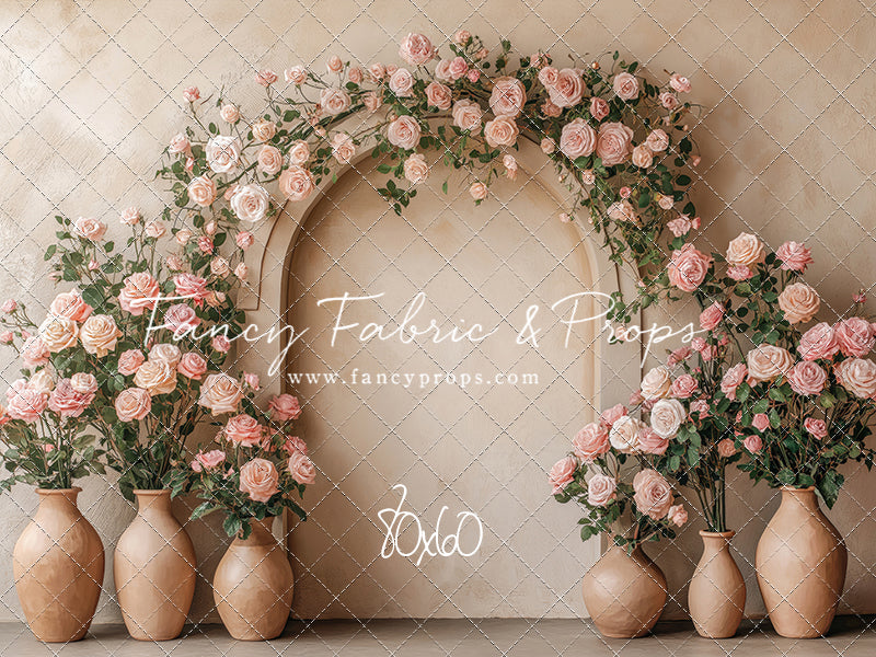 Soft Rose Arch - With Sweep Option