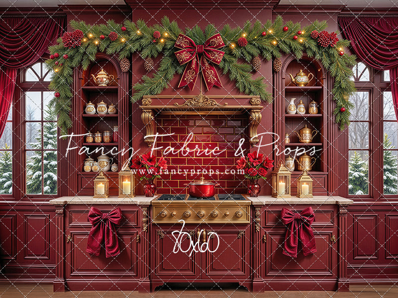 Sophisticated Scarlet Kitchen - With Sweep Option