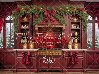 Sophisticated Scarlet Kitchen - With Sweep Option