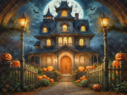Spooky Pumpkin Pathway - With Sweep Option