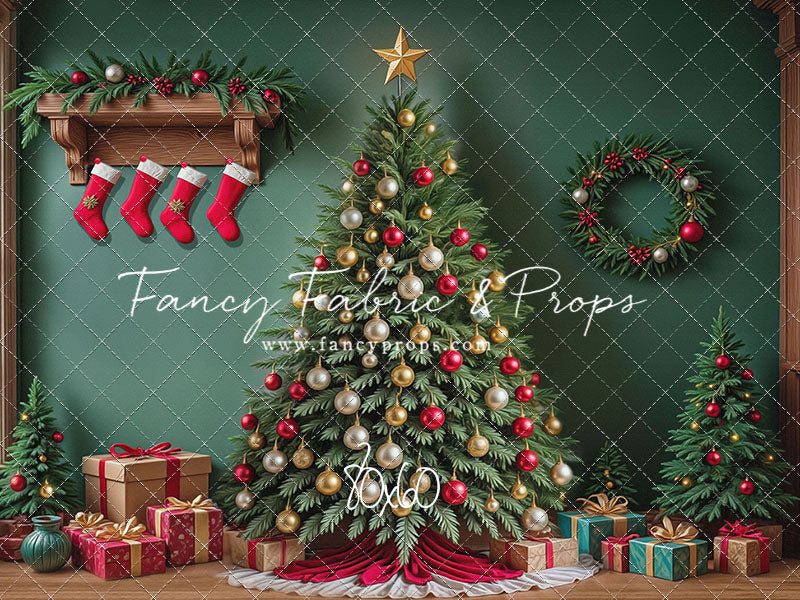 Stockings & Spruce - with Sweep Option