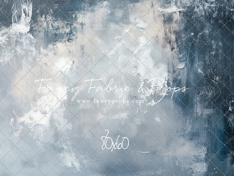 Stormy Skies - With Solid Blue Floor Sweep Option