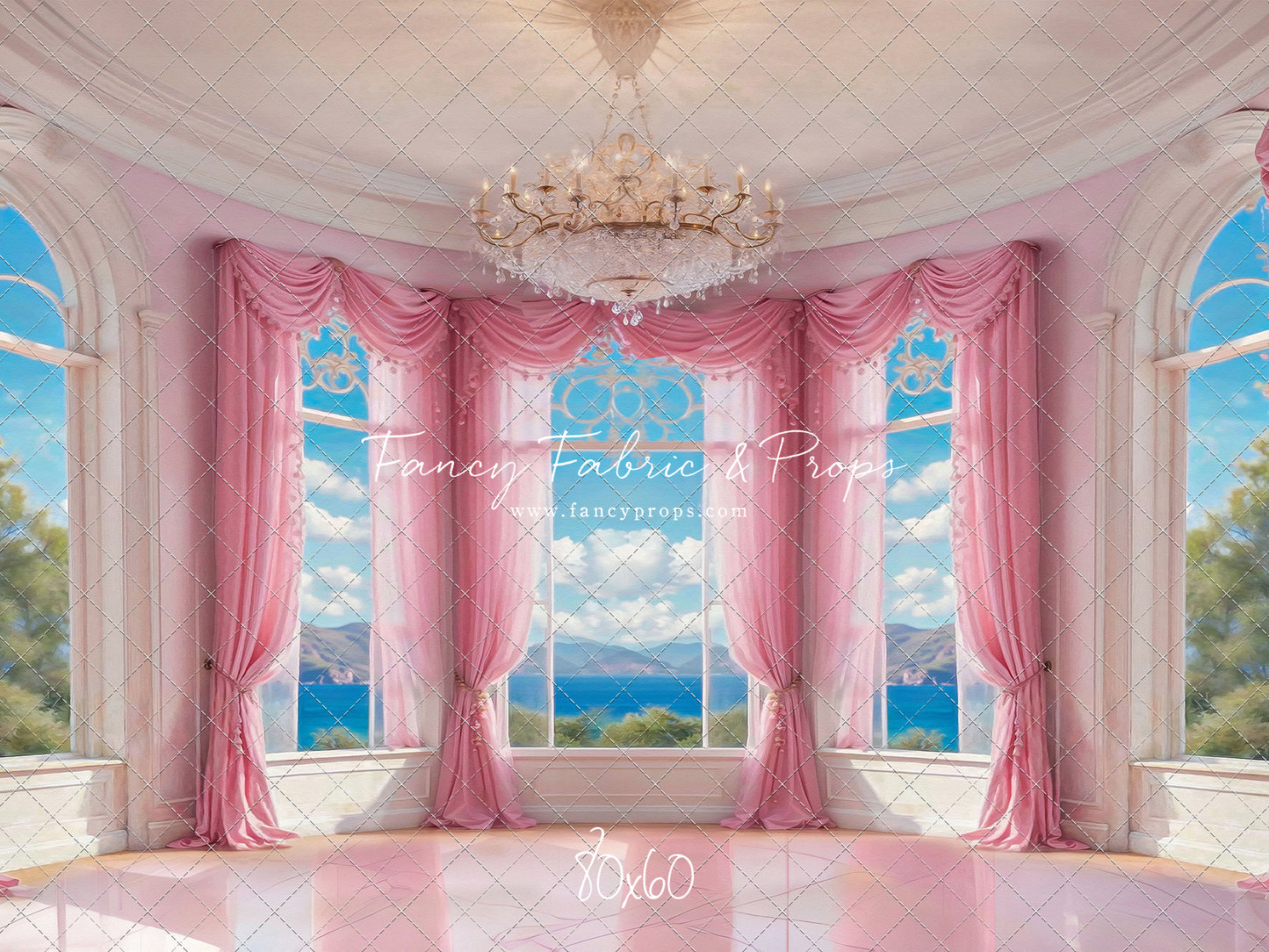 Summer Season Victorian Window - Marble Floor - With Sweep Option