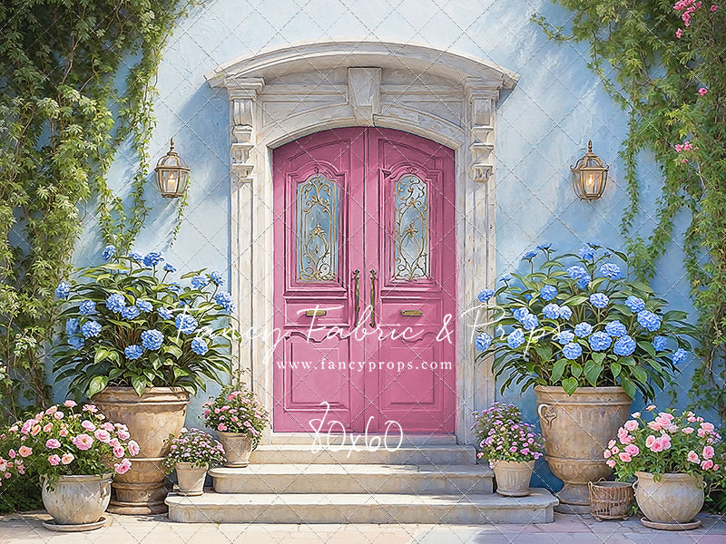 Summertime Patio - Pink Door - With Sweep Option
