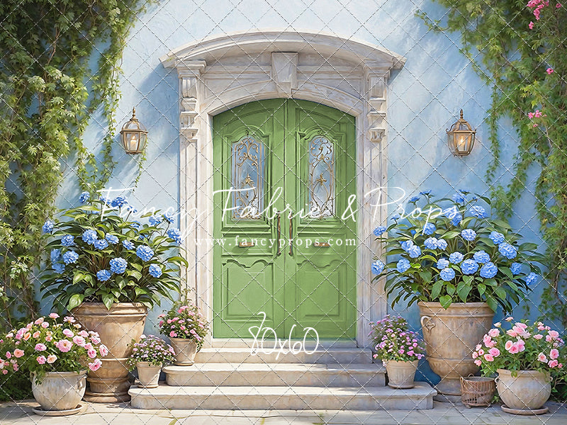 Summertime Patio - Green Door - With Sweep Option